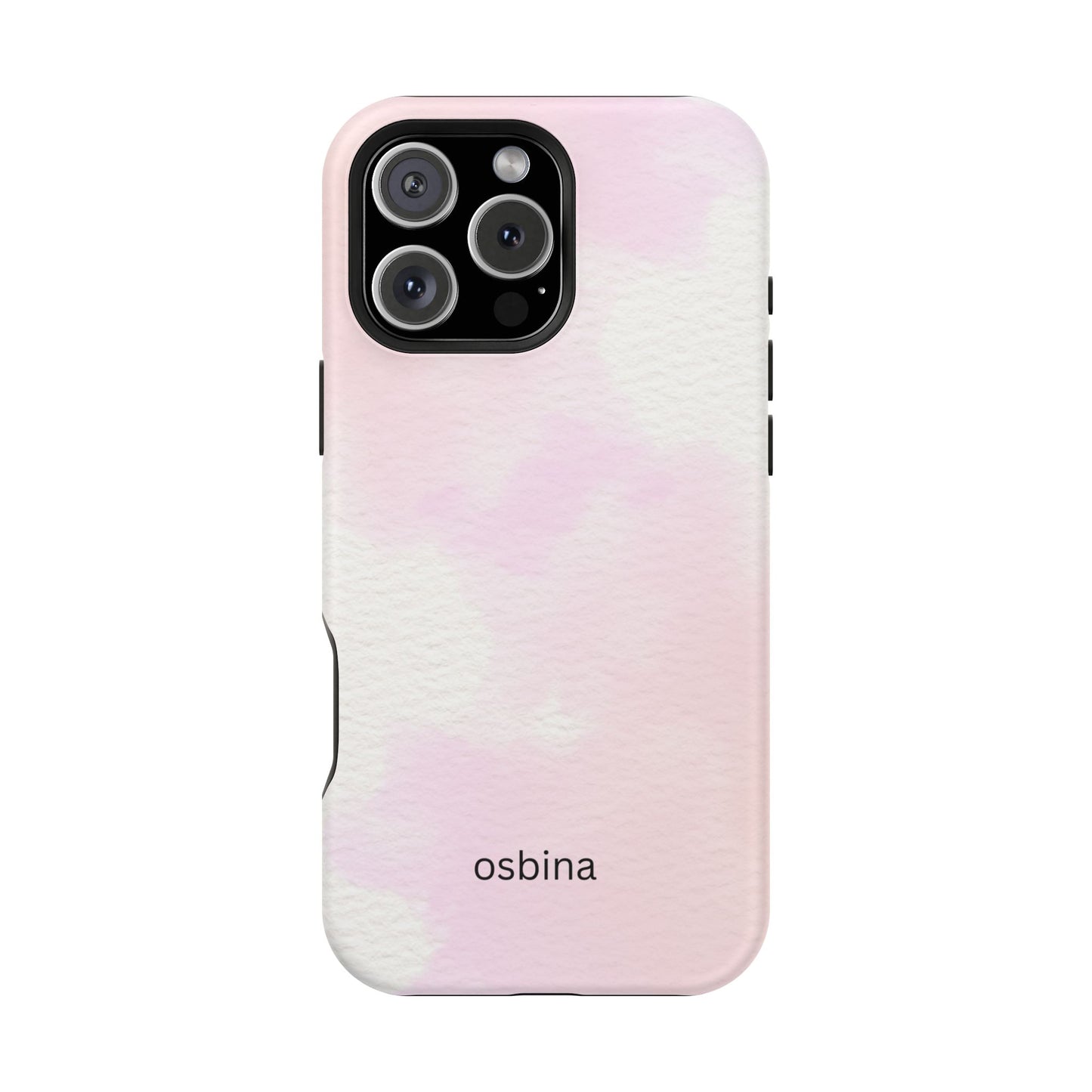 osbina | MagSafe compatible for iPhone | Pink Cotton Cloud Phone Case | Modern Muse Collection