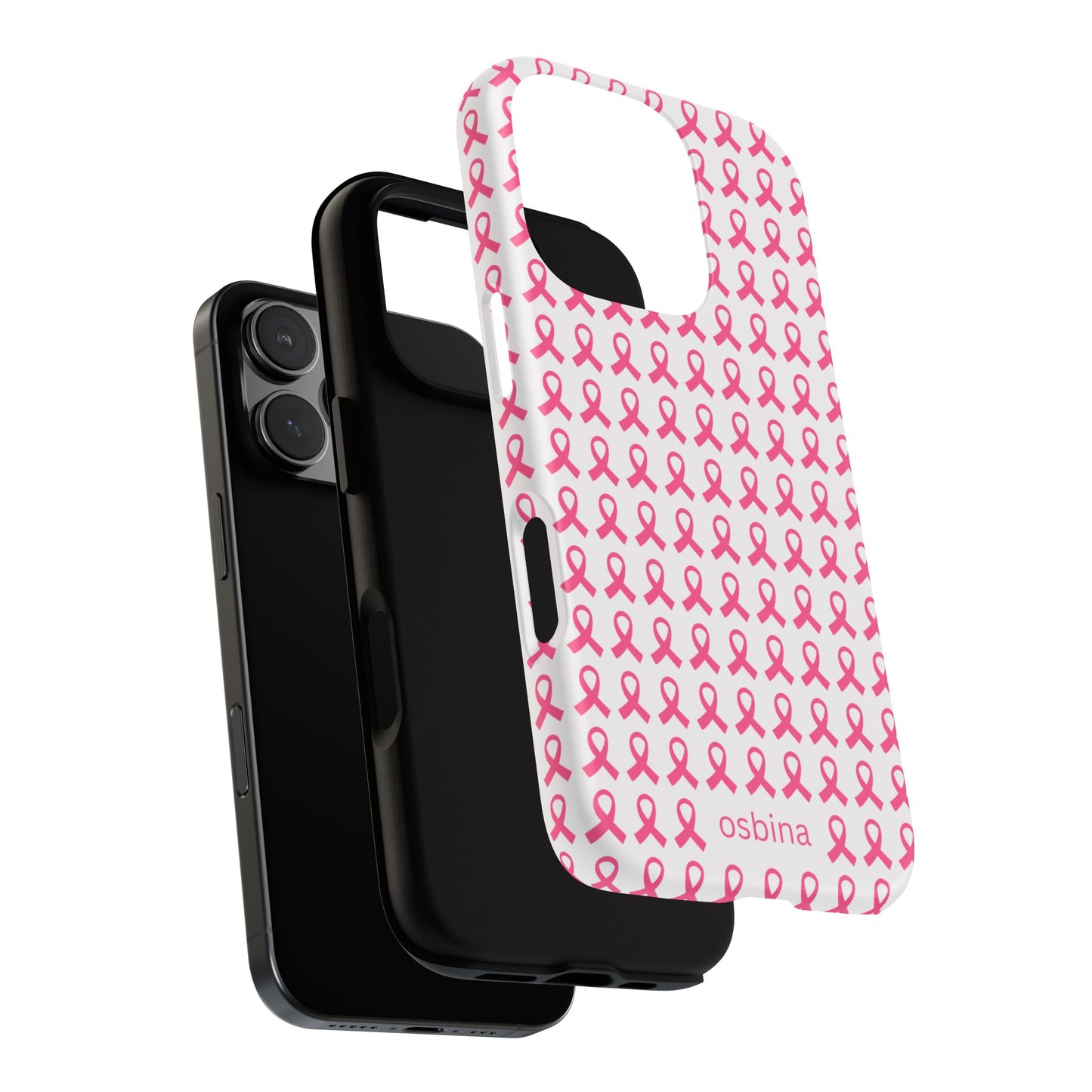osbina | Limited Edition The Side by Side Pink Ribbon Case in Light Pink + Soft Pink + Hot Pink | The Pink October Collection | Inspired By