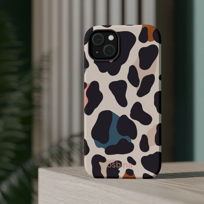 osbina | MagSafe compatible for iPhone | Leopard Luxe Color Pop Leopard Print Phone Case | Modern Muse Collection