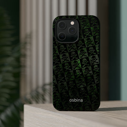 osbina | MagSafe compatible for iPhone | Skull & Crossbones Phone Case | Season Collective Collection