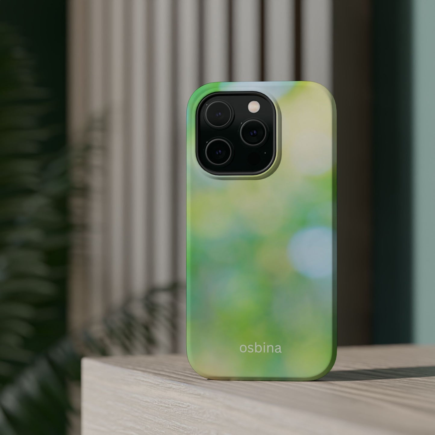 osbina | MagSafe compatible for iPhone | The Veridian Orbs Phone Case | Color Edit Collection