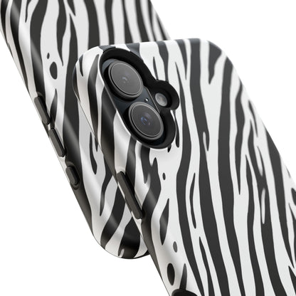 osbina | MagSafe Compatible for iPhone | The Bengal Bold Stripe Case in White + Black | The Season Collective