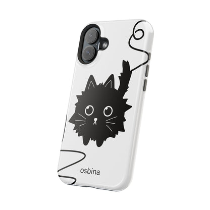 osbina | MagSafe compatible for iPhone | Midnight Couture Cat Phone Case | Season Collective Collection