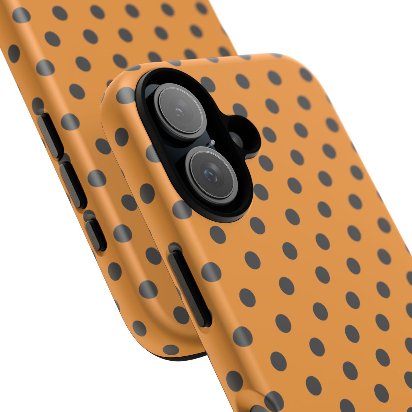 osbina | Spot On Chic — The Orange + Black Polka Dot Case | The Season Collective