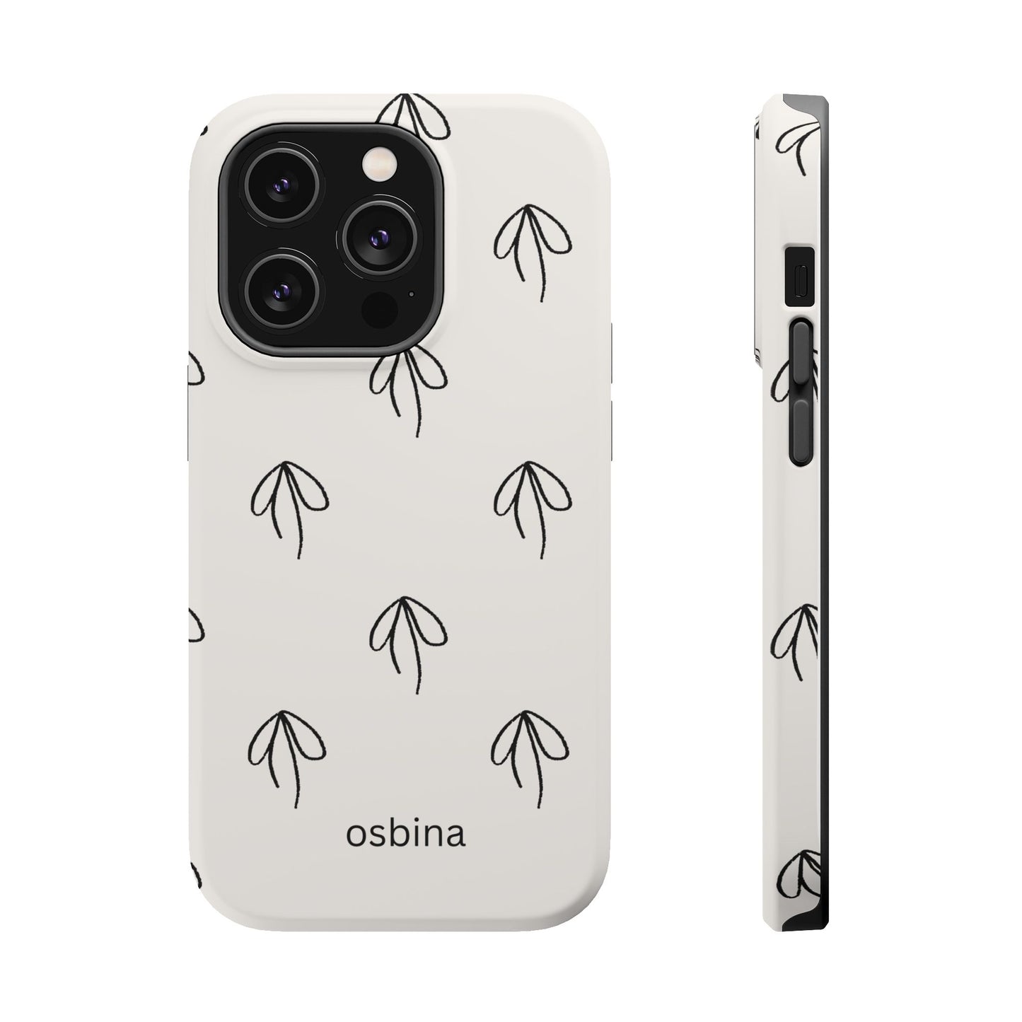 osbina | MagSafe compatible for iPhone | Linéa Flora Minimalistic Flower Phone Case | Modern Muse Collection