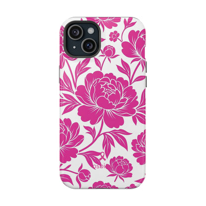 YAYOU MagSafe for iPhone | Peonies in Pink Designer Case | osbina