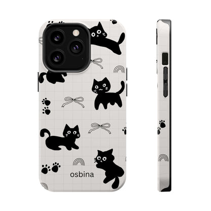 osbina | MagSafe compatible for iPhone | Meow Mode Cat Phone Case | The Season Collective