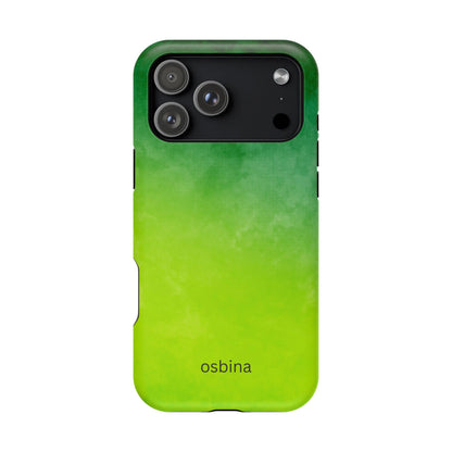 osbina | MagSafe compatible for iPhone | The Verde Glow Phone Case | Color Edit Collection