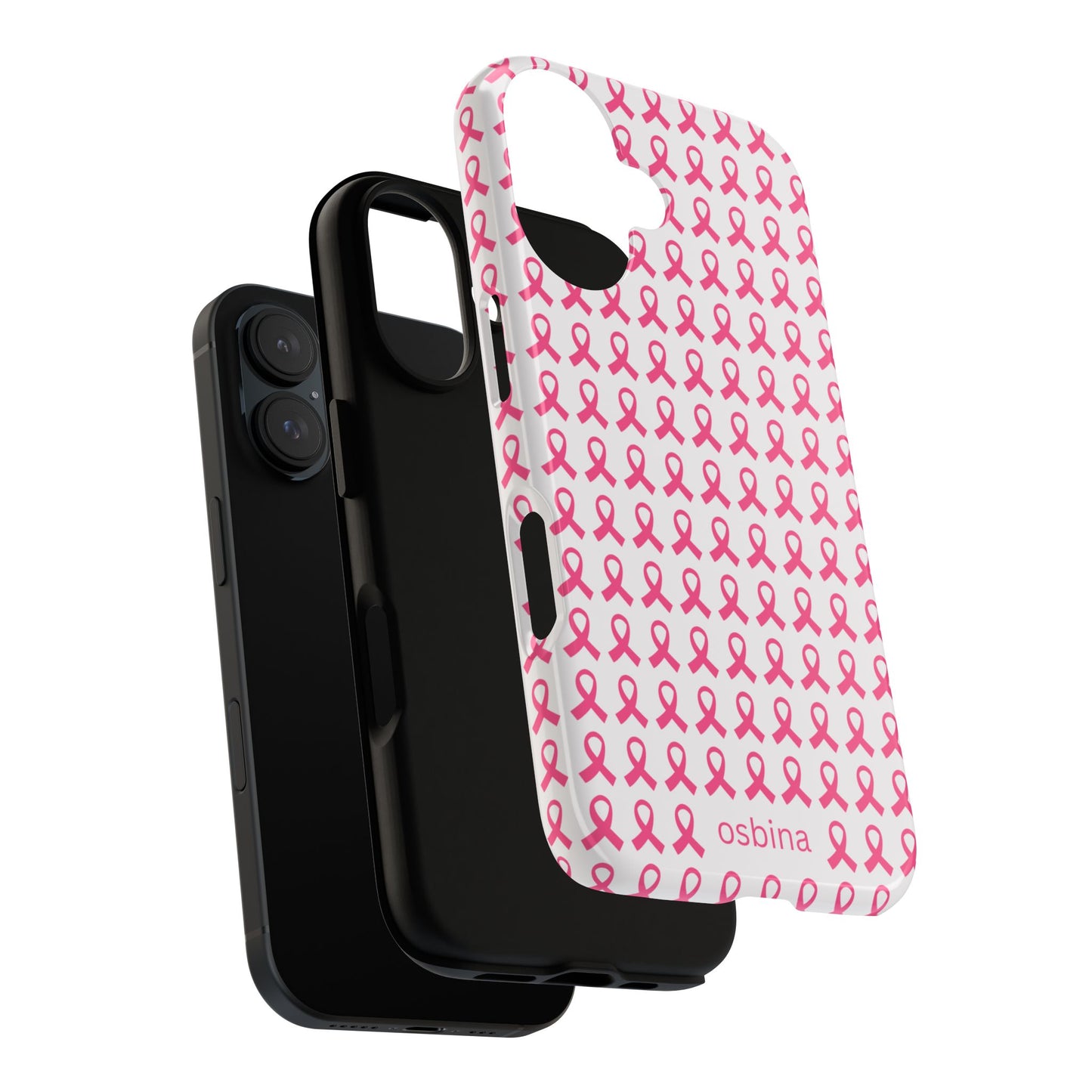 osbina | Limited Edition The Side by Side Pink Ribbon Case in Light Pink + Soft Pink + Hot Pink | The Pink October Collection | Inspired By