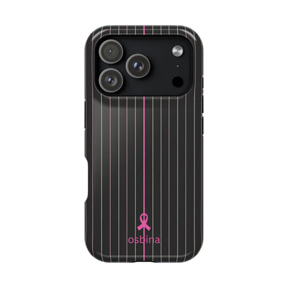 YAYOU MagSafe for iPhone | The Pink Pinstripe Designer Case | osbina