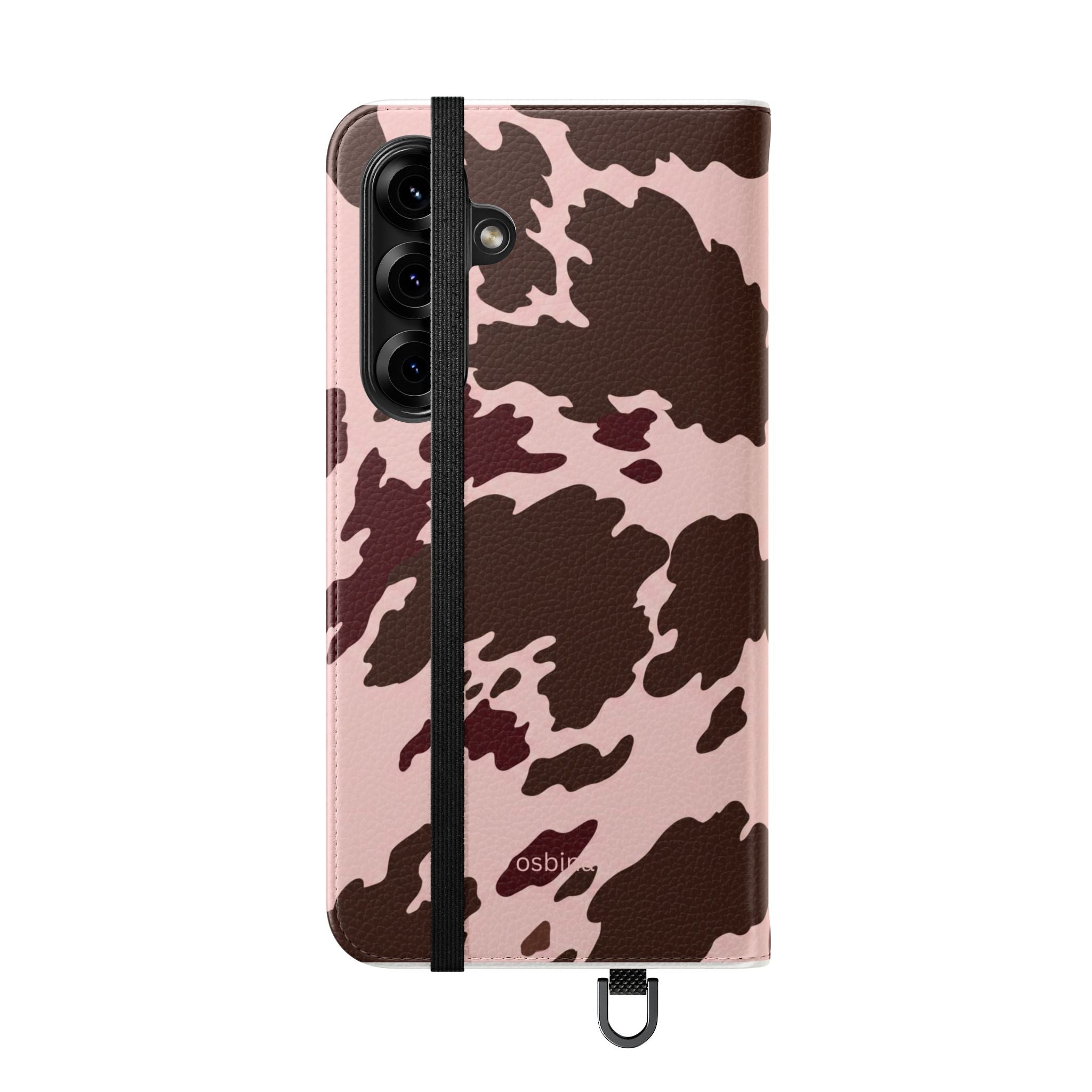 osbina | Wallet Flip Case for iPhone & Samsung | Chocolate Cowhide
