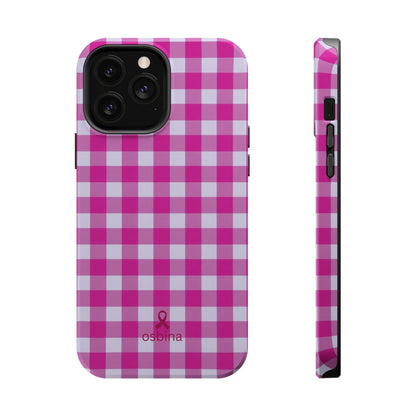 YAYOU The Pink Gingham Designer Case | osbina
