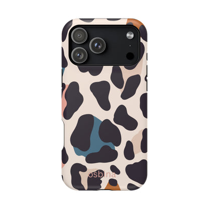 osbina | MagSafe compatible for iPhone | Leopard Luxe Color Pop Leopard Print Phone Case | Modern Muse Collection