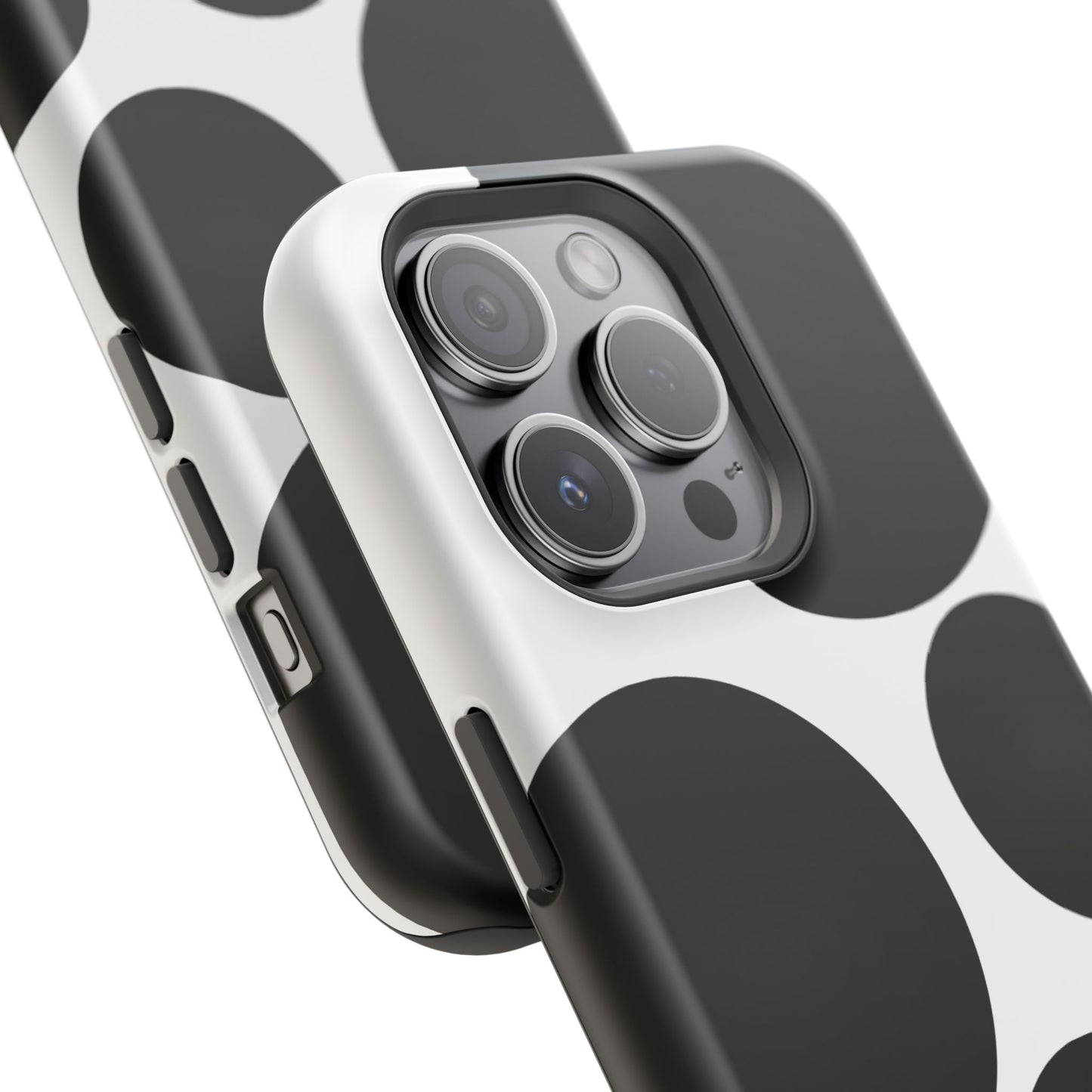 osbina | MagSafe compatible for iPhone | The Noir Bubbles Phone Case | Modern Muse Collection