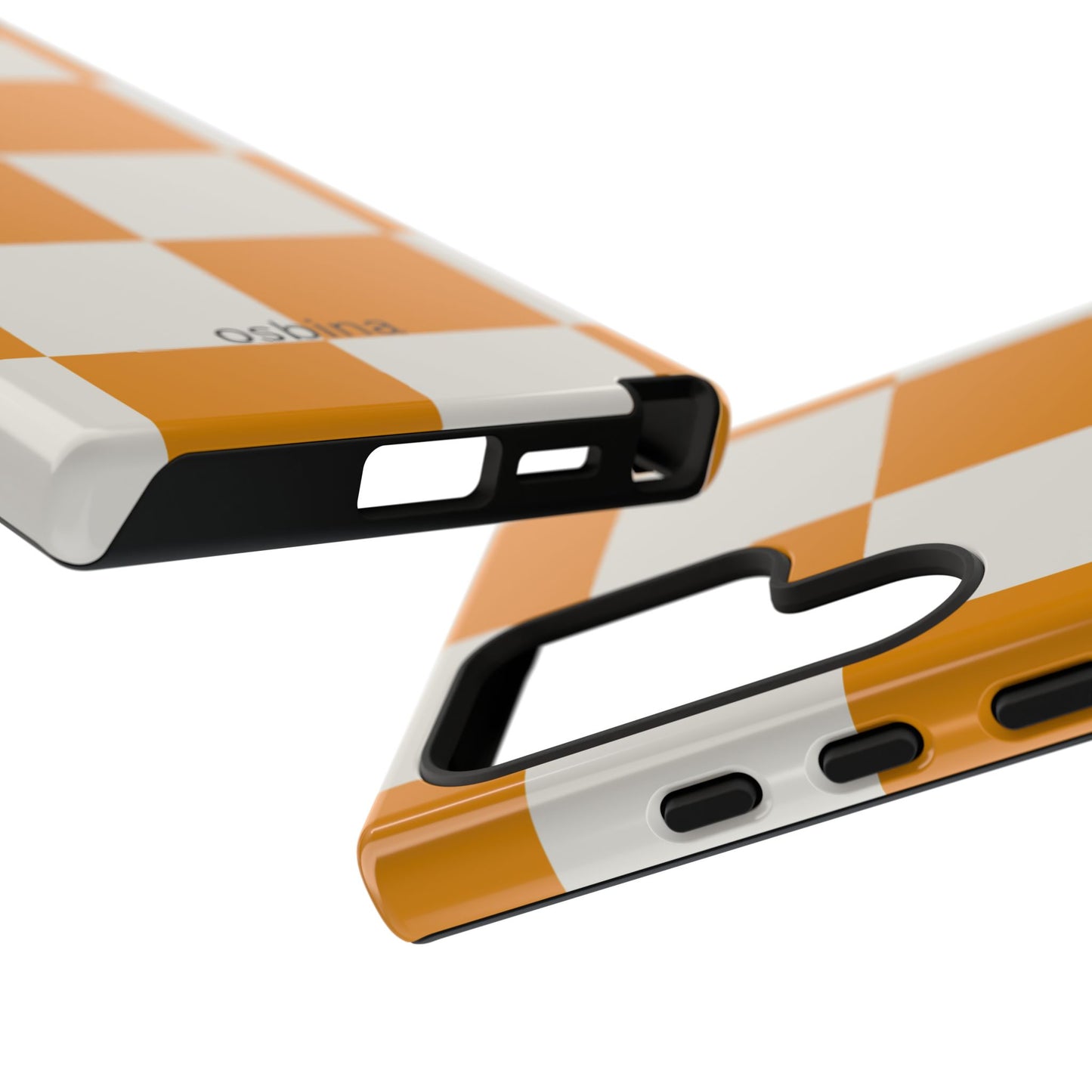 osbina | Check You Out — The Orange + White Check Case | The Season Collective