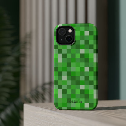 osbina | MagSafe compatible for iPhone | Mosaic Viridis Phone Case | Color Edit Collection