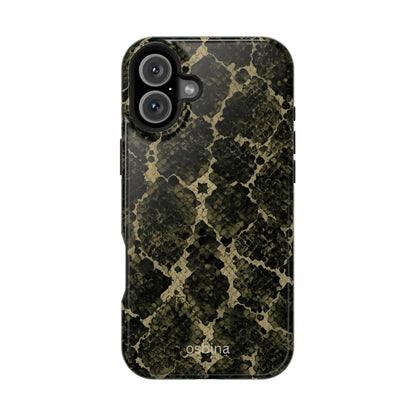 osbina | MagSafe for iPhone | The Olive Snakeskin Designer Case