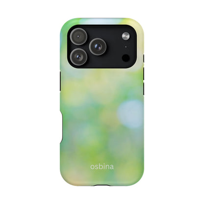 osbina | MagSafe compatible for iPhone | The Veridian Orbs Phone Case | Color Edit Collection