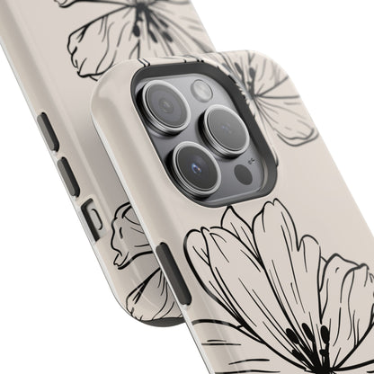 osbina | MagSafe compatible for iPhone | Poppy Whisper Phone Case | Modern Muse Collection
