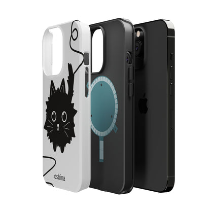osbina | MagSafe compatible for iPhone | Midnight Couture Cat Phone Case | Season Collective Collection