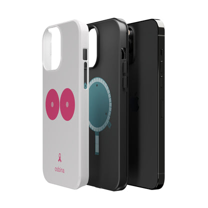 osbina |  MagSafe compatible for iPhone | Limited Edition The Check Your Tatas Case in Light Pink + Soft Pink + Hot Pink | The Pink October Collection | Inspired By