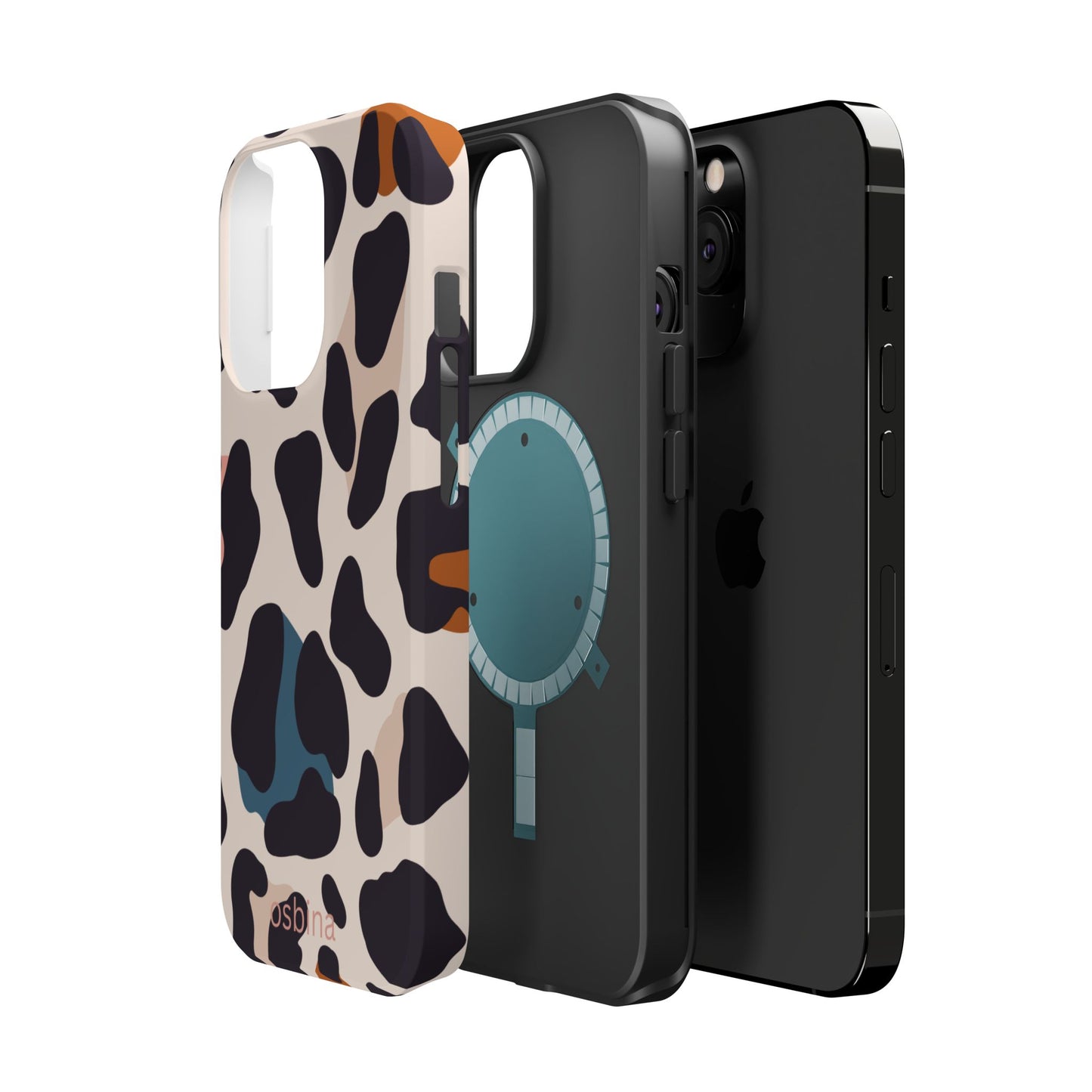 osbina | MagSafe compatible for iPhone | Leopard Luxe Color Pop Leopard Print Phone Case | Modern Muse Collection
