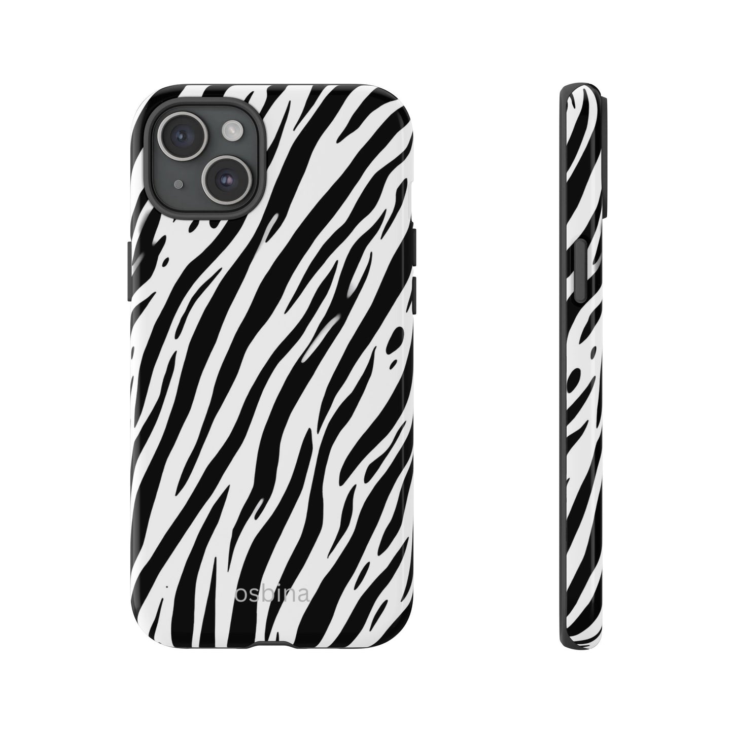 osbina | The Bengal Bold Stripe Case in White + Black | The Season Collective