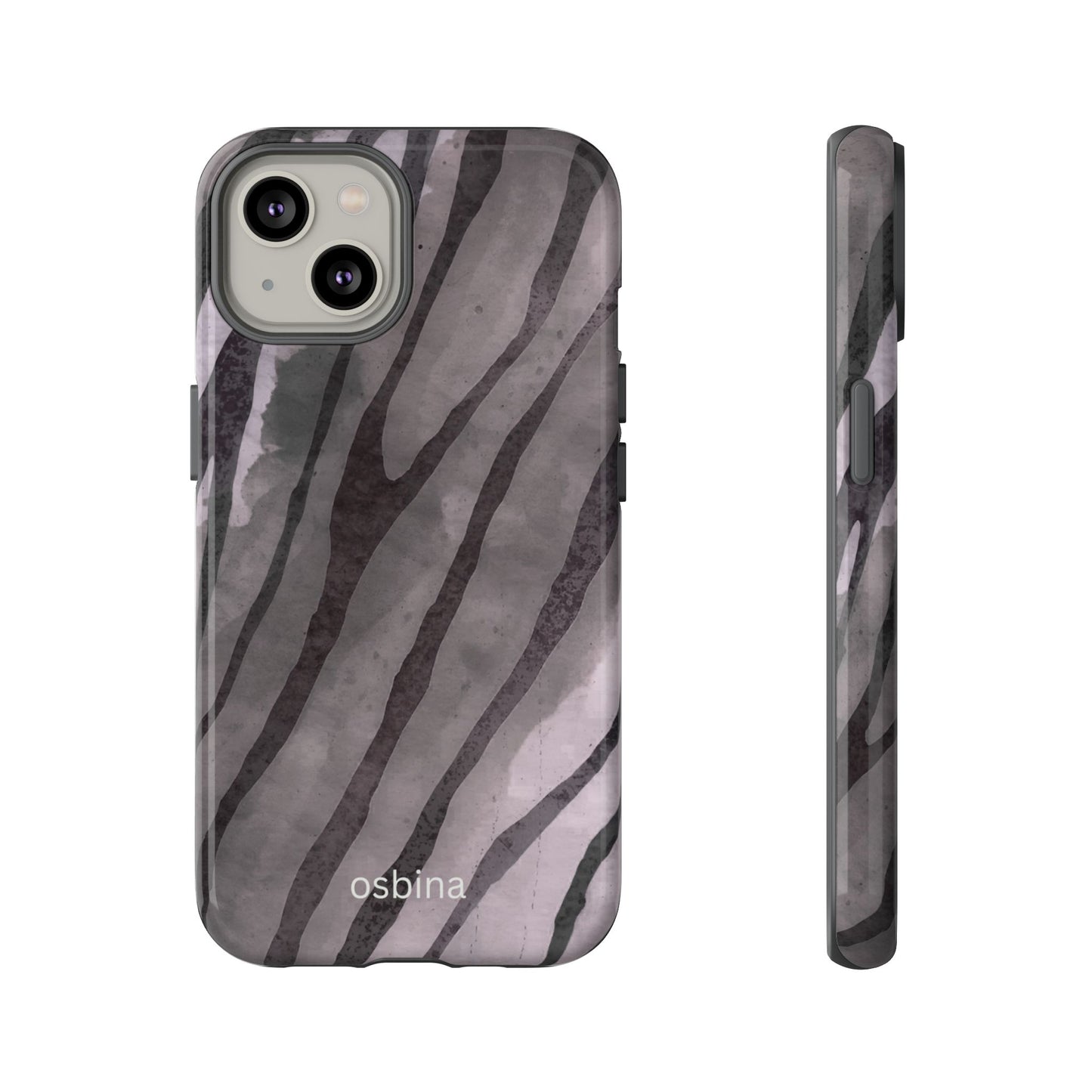 osbina | Stripes on Point — The Muted Gray + Black Tiger Case | The Season Collective