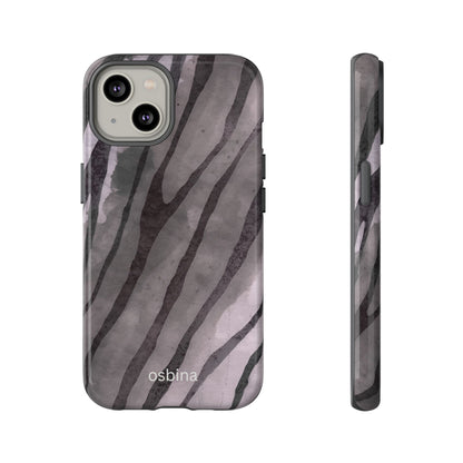 osbina | Stripes on Point — The Muted Gray + Black Tiger Case | The Season Collective