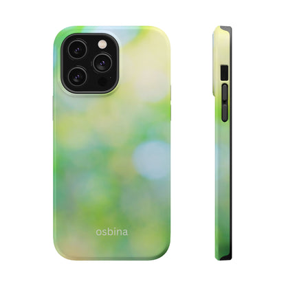 osbina | MagSafe compatible for iPhone | The Veridian Orbs Phone Case | Color Edit Collection