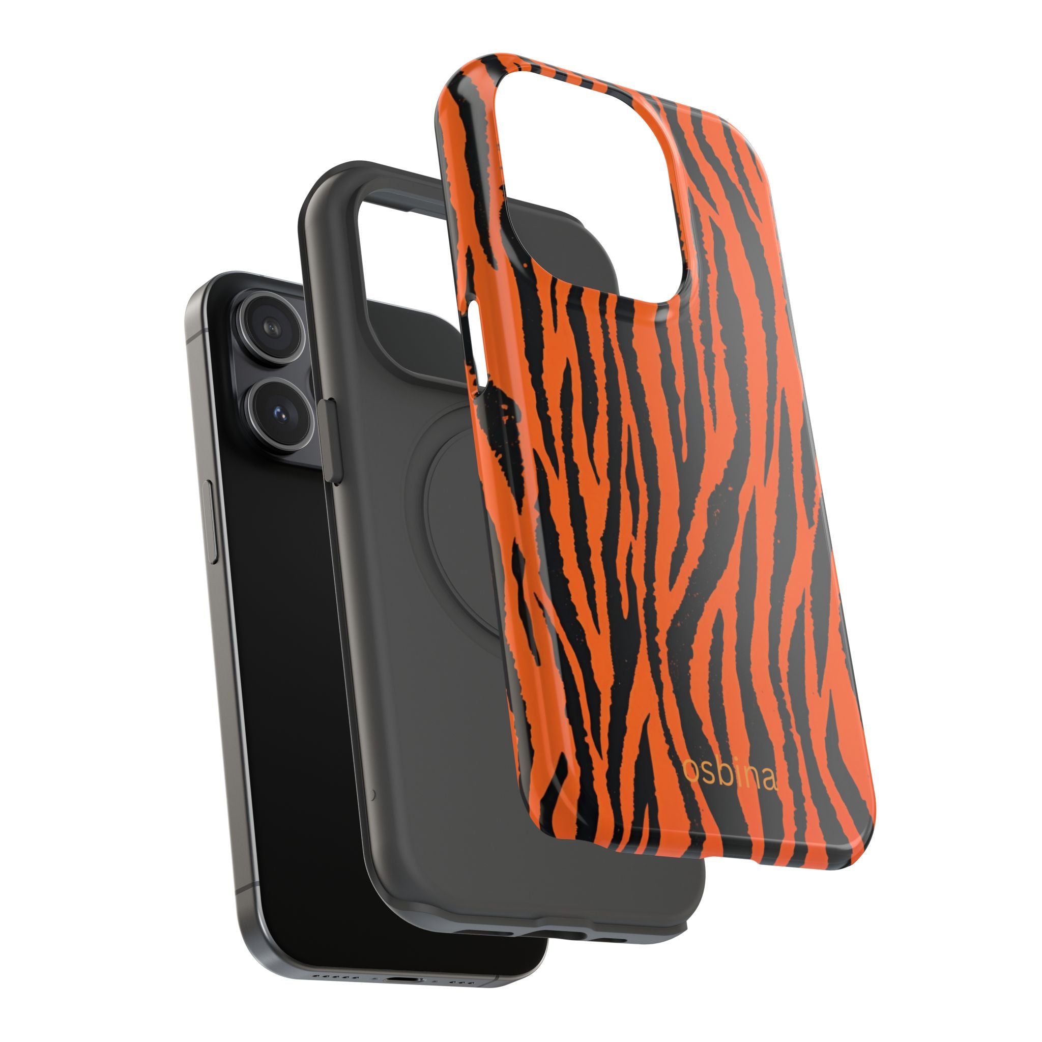 osbina | Tiger, But Make It Chic — The Bengal Stripe Case in Orange + Black | The Season Collective
