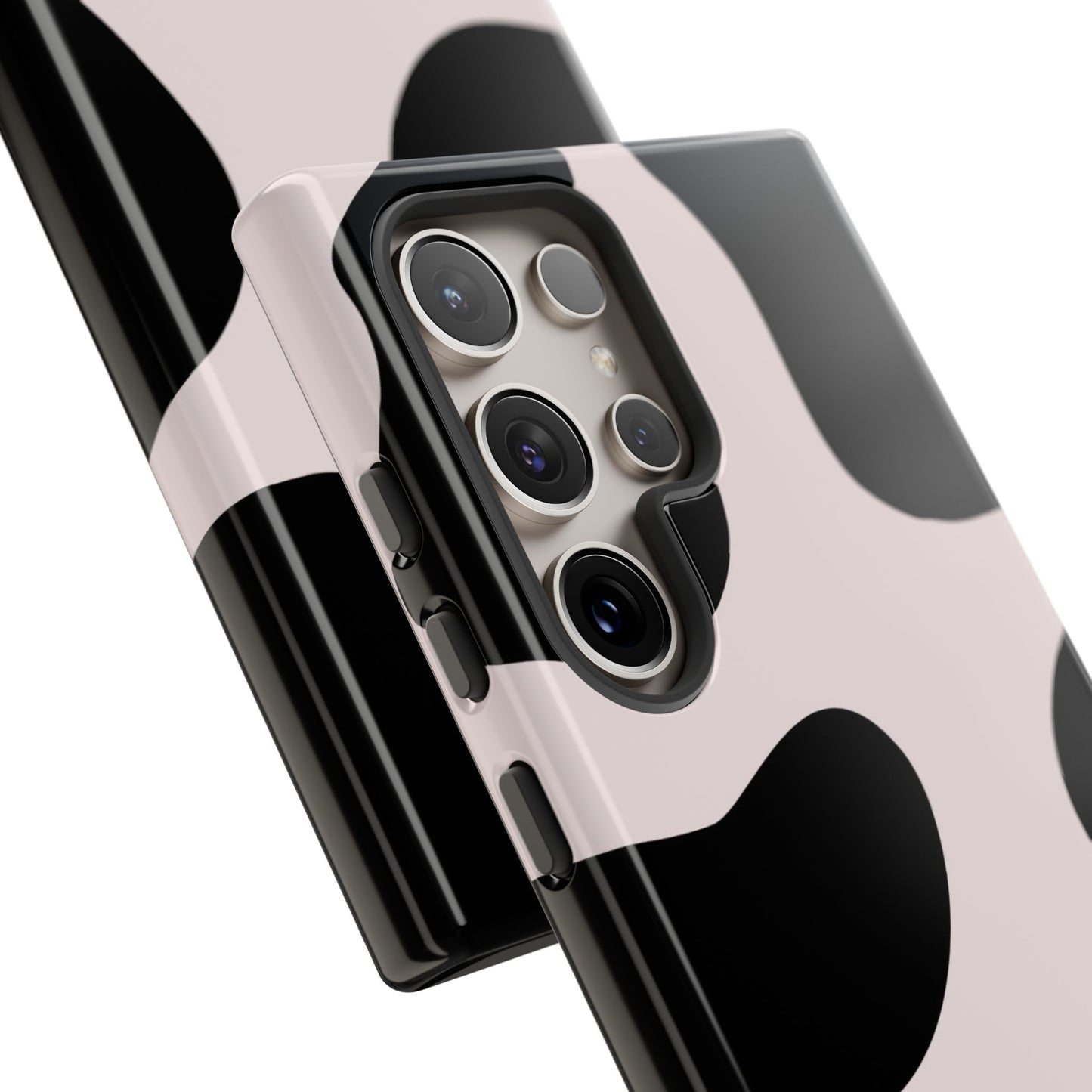 osbina | Prairie Chic Pink & Black Cow Print Phone Case | Modern Muse Collection