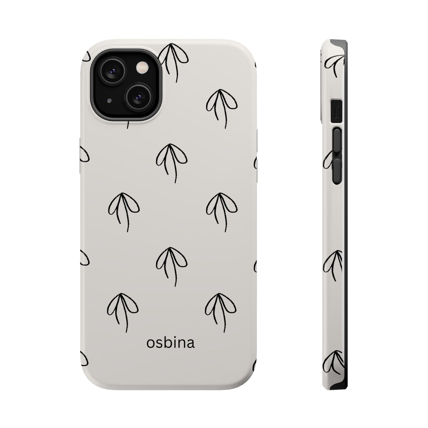 osbina | MagSafe compatible for iPhone | Linéa Flora Minimalistic Flower Phone Case | Modern Muse Collection