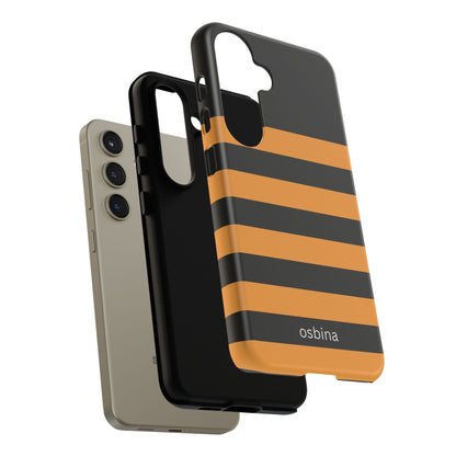 osbina | The Horizon Stripe Case in Black + Orange | The Season Collective