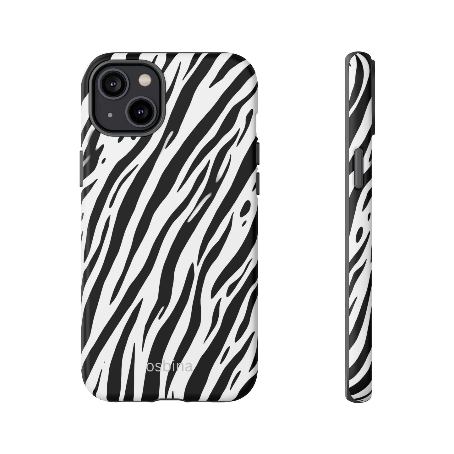 osbina | The Bengal Bold Stripe Case in White + Black | The Season Collective