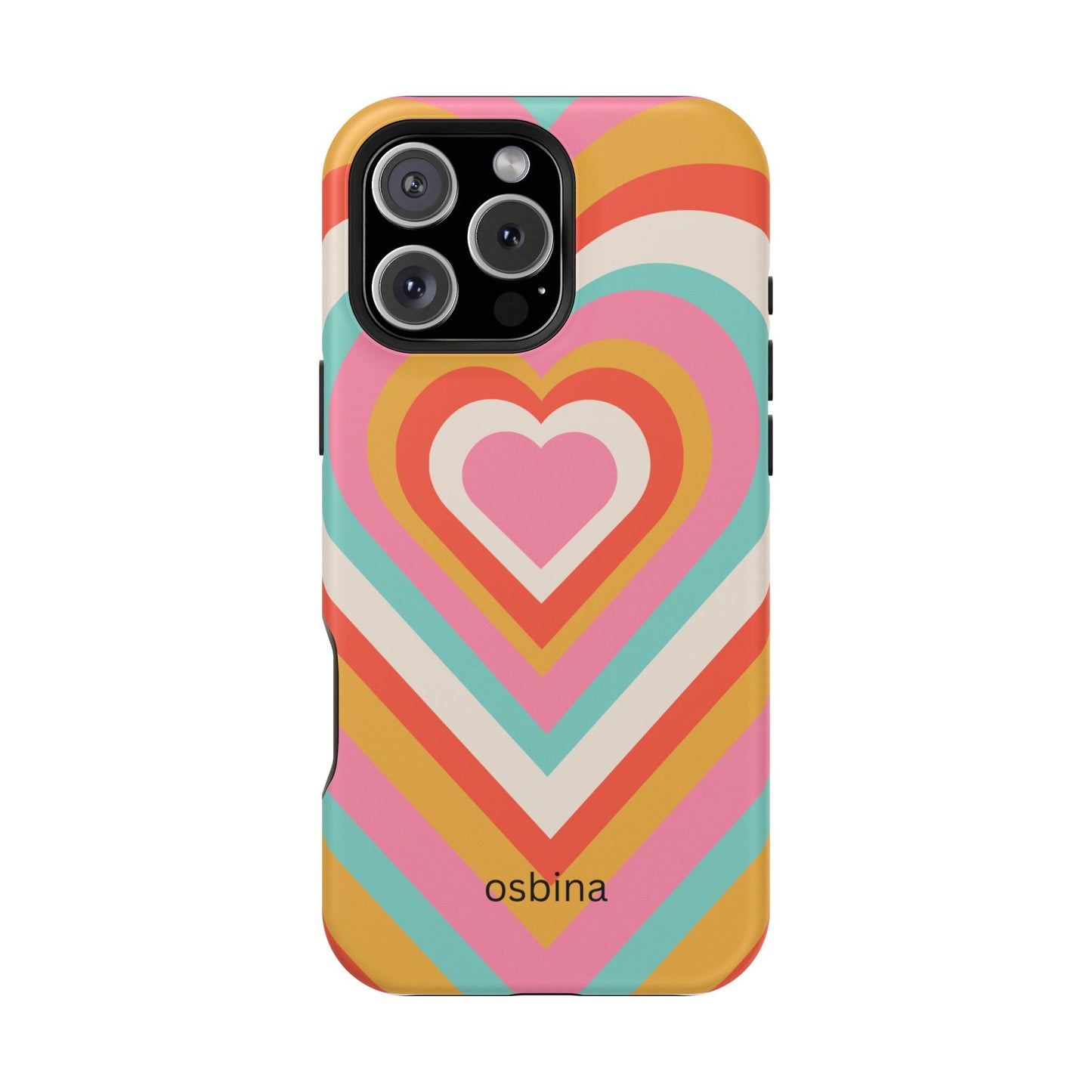 osbina | MagSafe compatible for iPhone | Heart Nouveau Phone Case | Modern Muse Collection