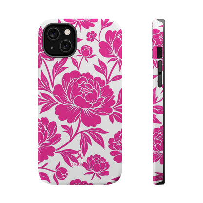 YAYOU MagSafe for iPhone | Peonies in Pink Designer Case | osbina