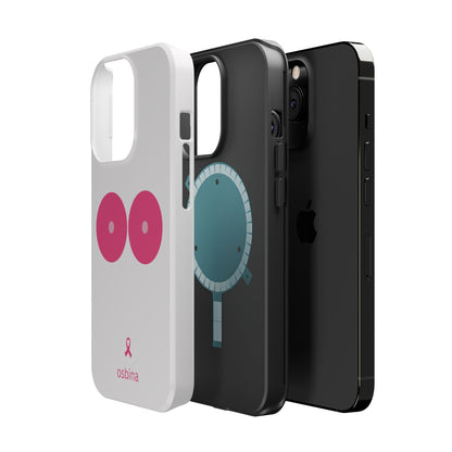 osbina |  MagSafe compatible for iPhone | Limited Edition The Check Your Tatas Case in Light Pink + Soft Pink + Hot Pink | The Pink October Collection | Inspired By