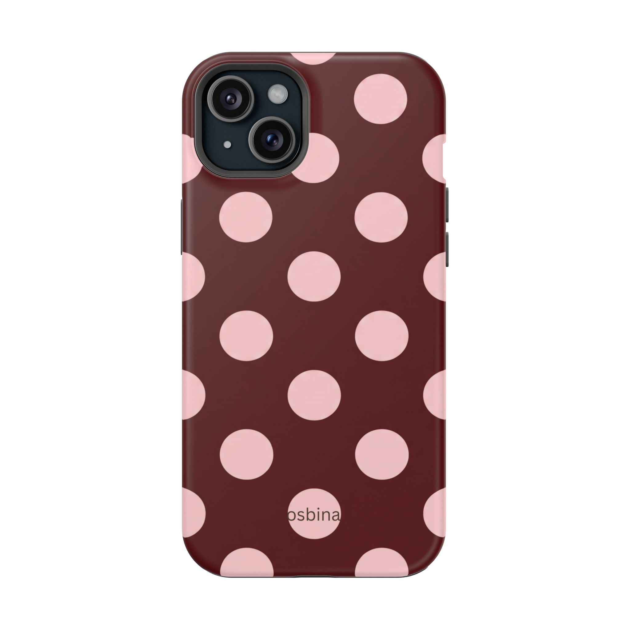 osbina | Oxblood Dot Designer Case