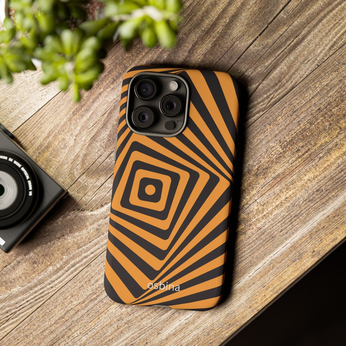 osbina | Step Into the Zone — The Orange + Black Spiral Case | The Season Collective