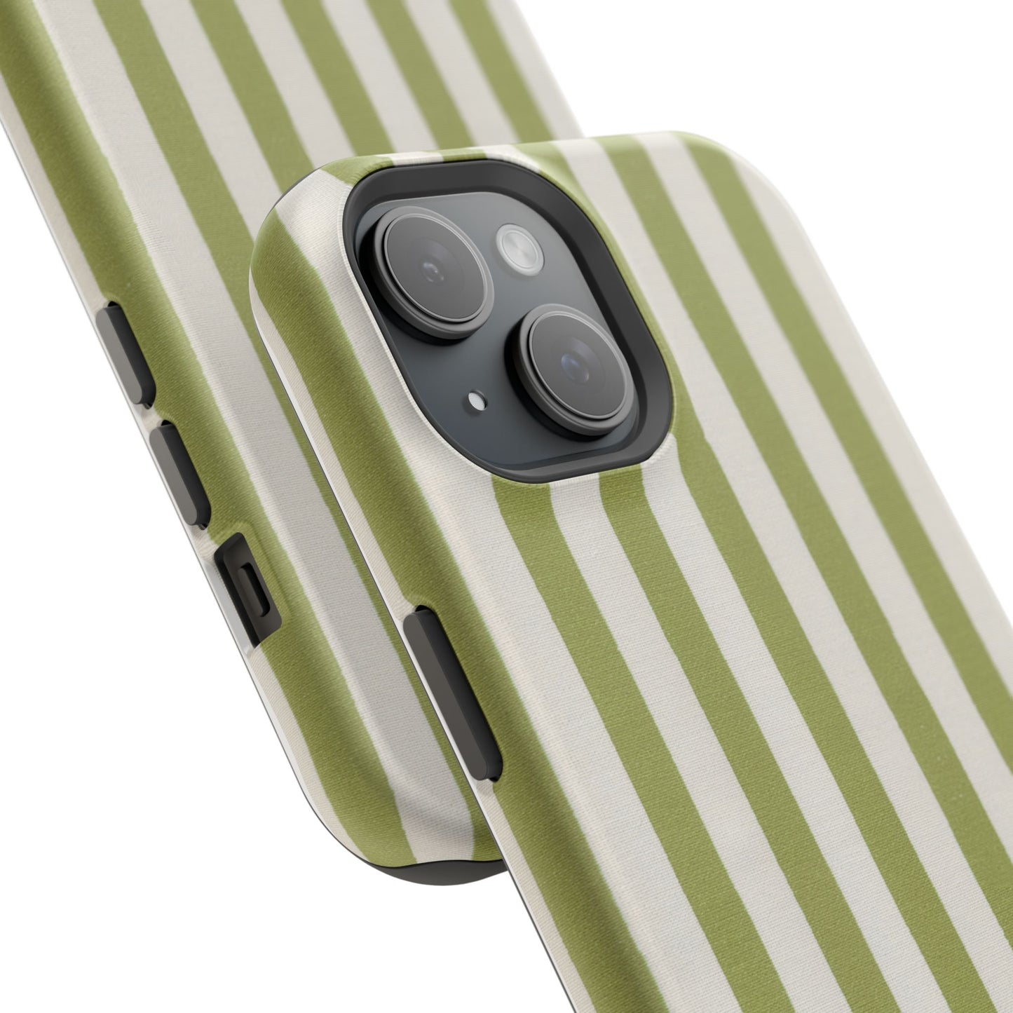 osbina | MagSafe compatible for iPhone | Verde Stripe Phone Case | Color Edit Collection