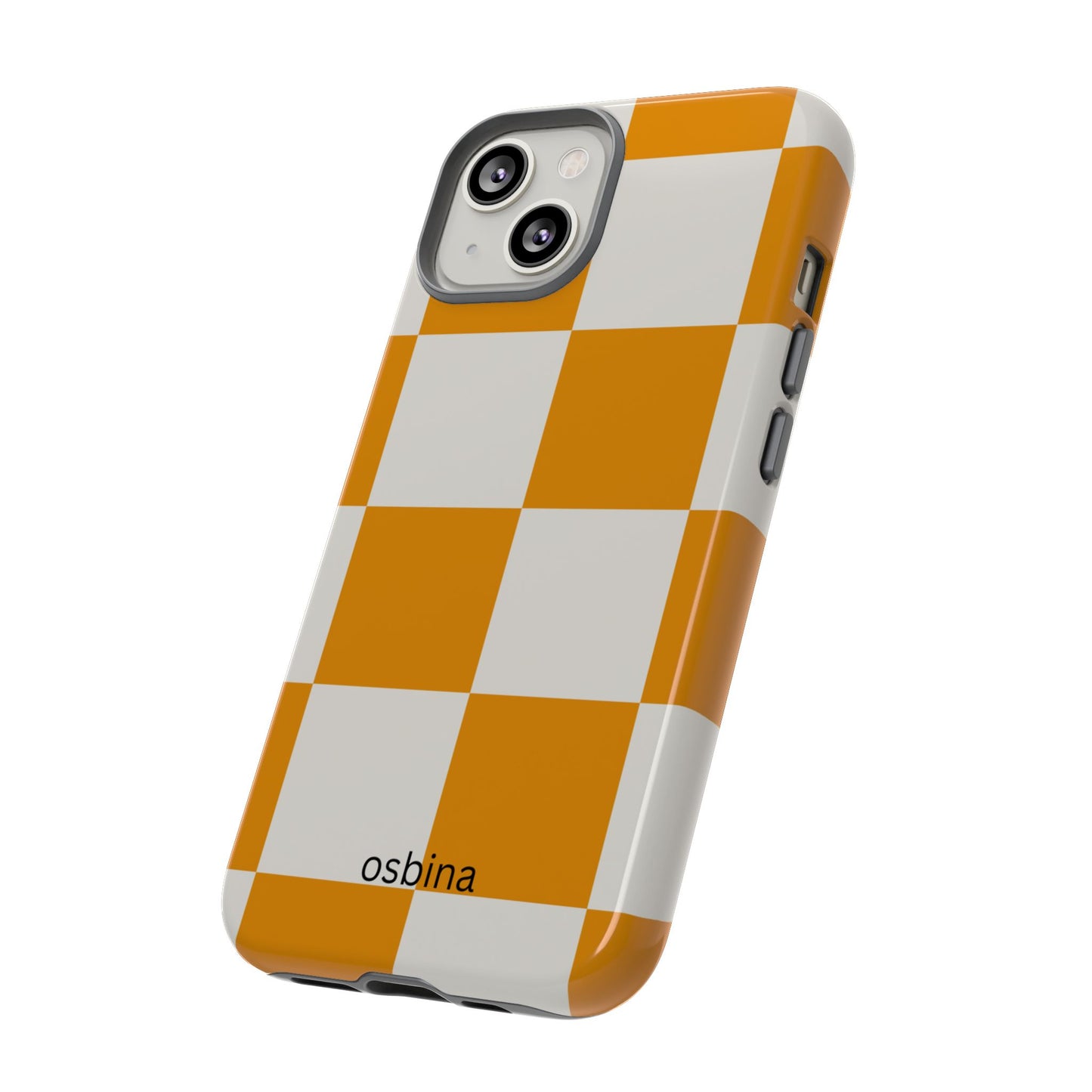 osbina | Check You Out — The Orange + White Check Case | The Season Collective