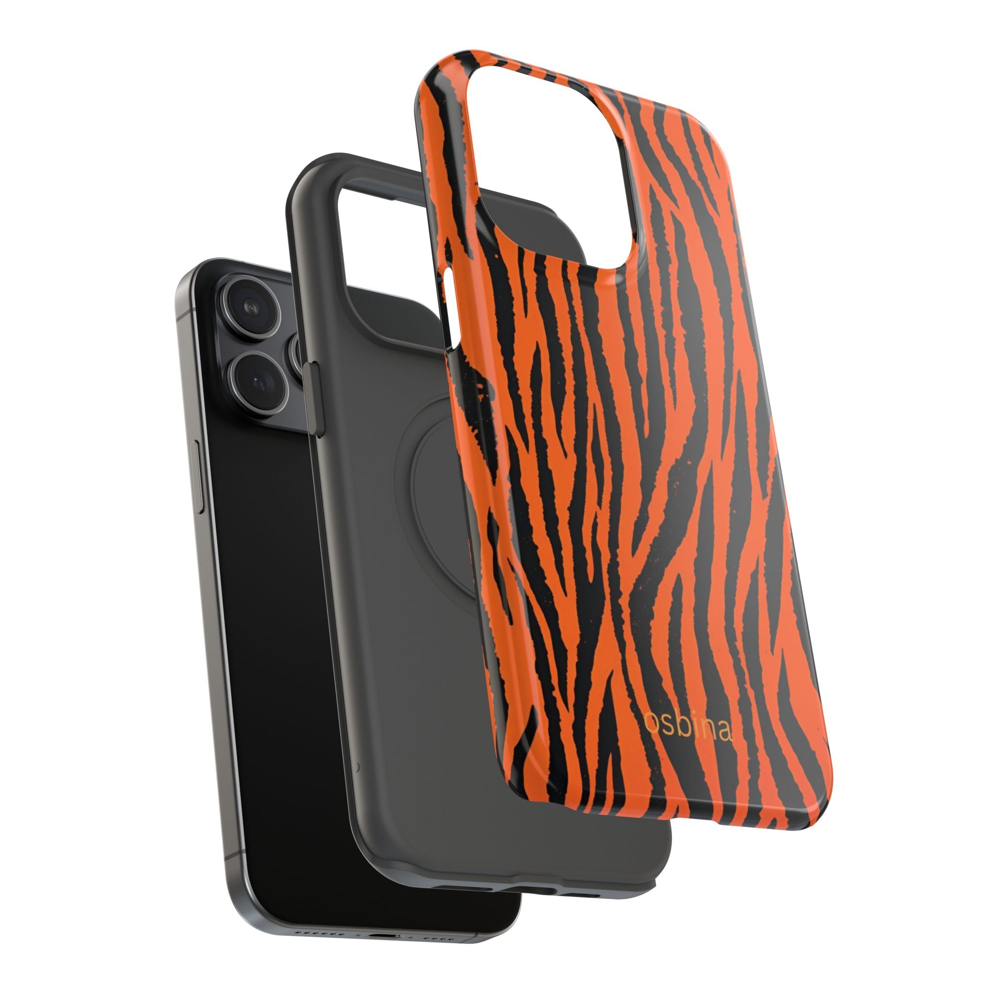osbina | Tiger, But Make It Chic — The Bengal Stripe Case in Orange + Black | The Season Collective