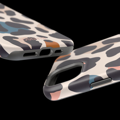 osbina | MagSafe compatible for iPhone | Leopard Luxe Color Pop Leopard Print Phone Case | Modern Muse Collection