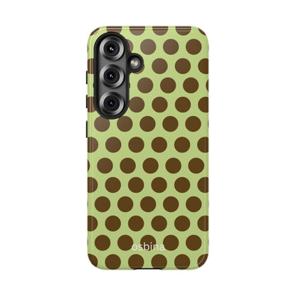 osbina | Chartreuse Cocoa Dots Designer Case