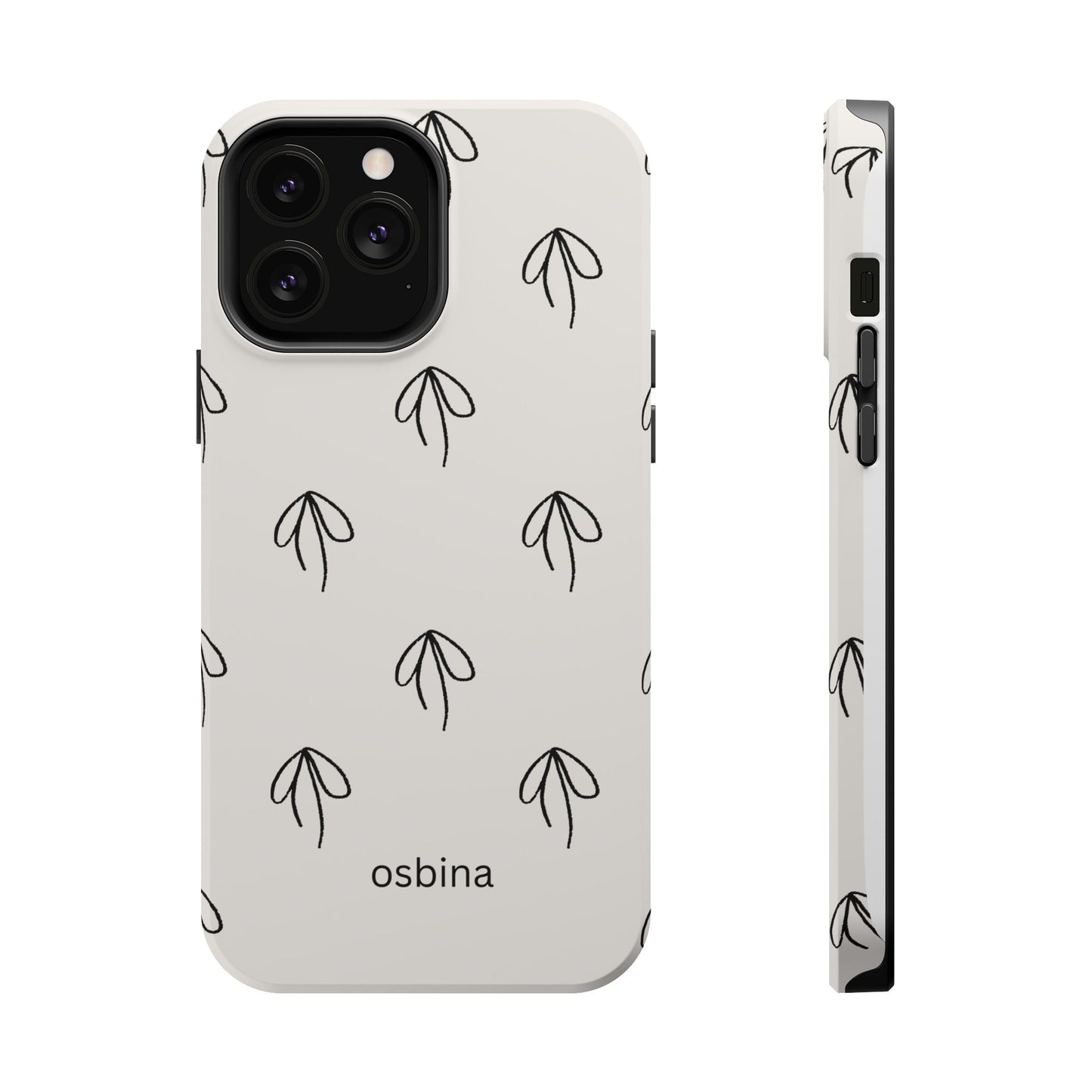osbina | MagSafe compatible for iPhone | Linéa Flora Minimalistic Flower Phone Case | Modern Muse Collection