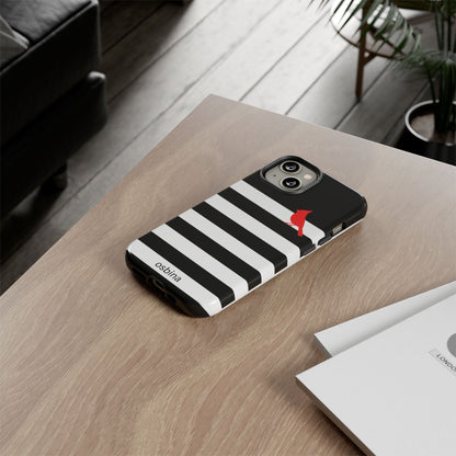 osbina | Redbird Edition Thinking of You Phone Case Black & White Stripe | Inspired By Collection