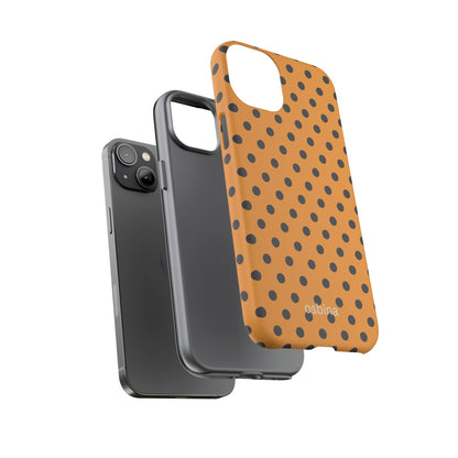 osbina | Spot On Chic — The Orange + Black Polka Dot Case | The Season Collective