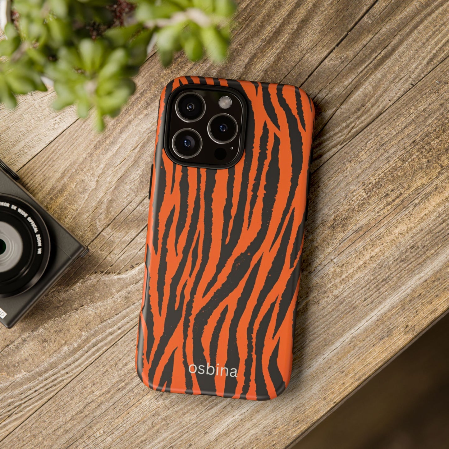 osbina | Tiger, But Make It Chic — The Bengal Stripe Case in Orange + Black | The Season Collective