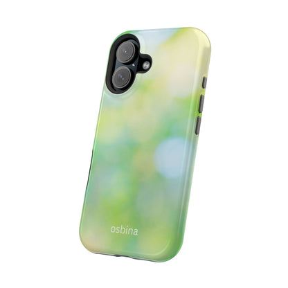 osbina | MagSafe compatible for iPhone | The Veridian Orbs Phone Case | Color Edit Collection